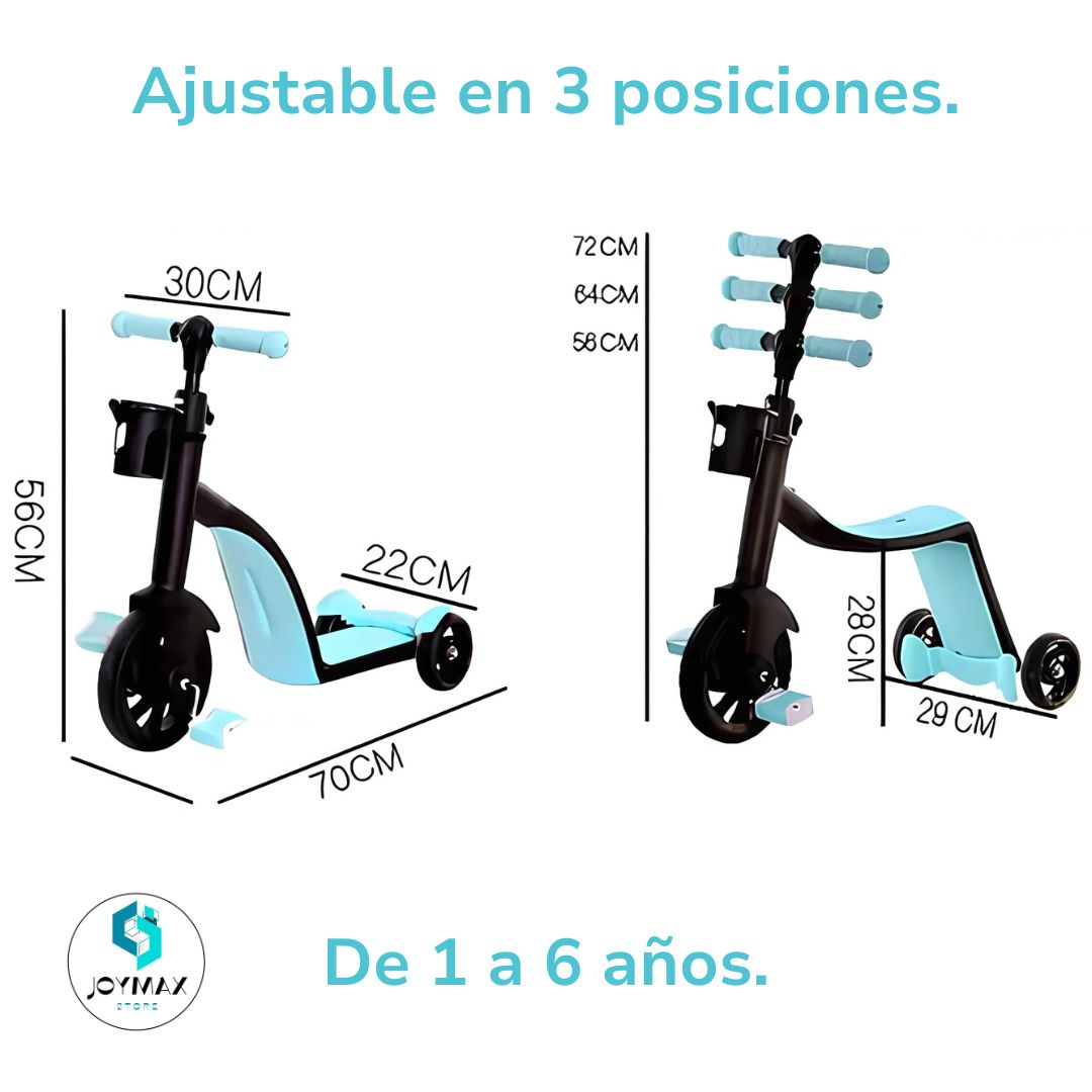 Patín Scooter 3 en 1